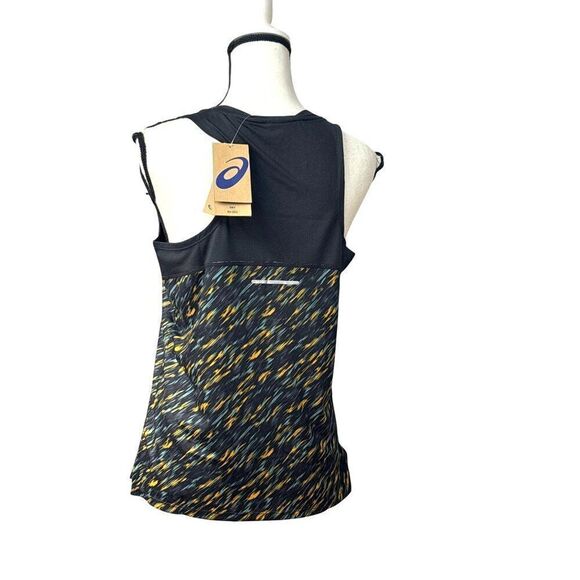 ASICS Women's PR Lyte Running Tank Night Shade/ Sage Print - Picture 3 of 10